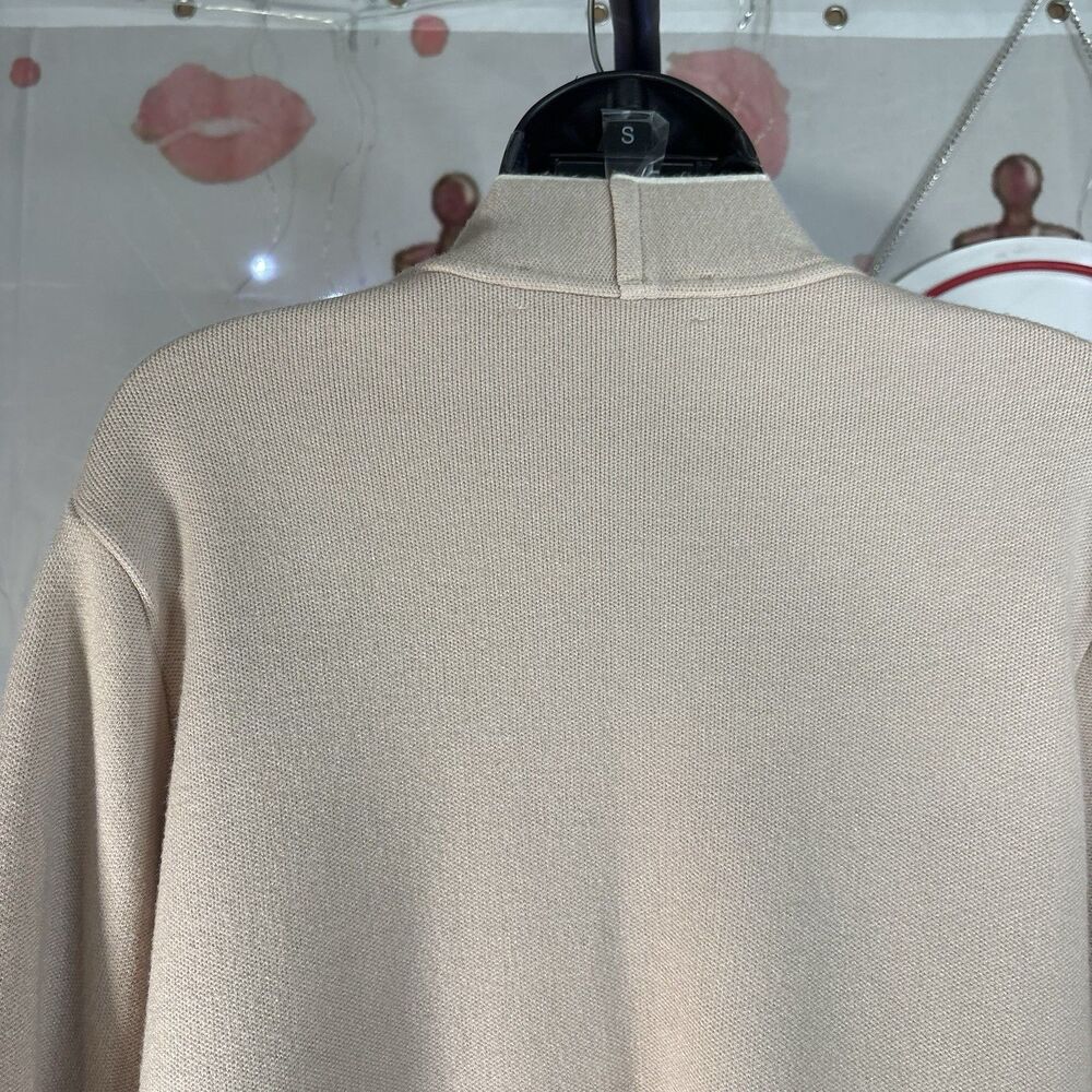 Zara Cream Oversized Knit Dress Cardigan Sz S - Picture 9 of 13